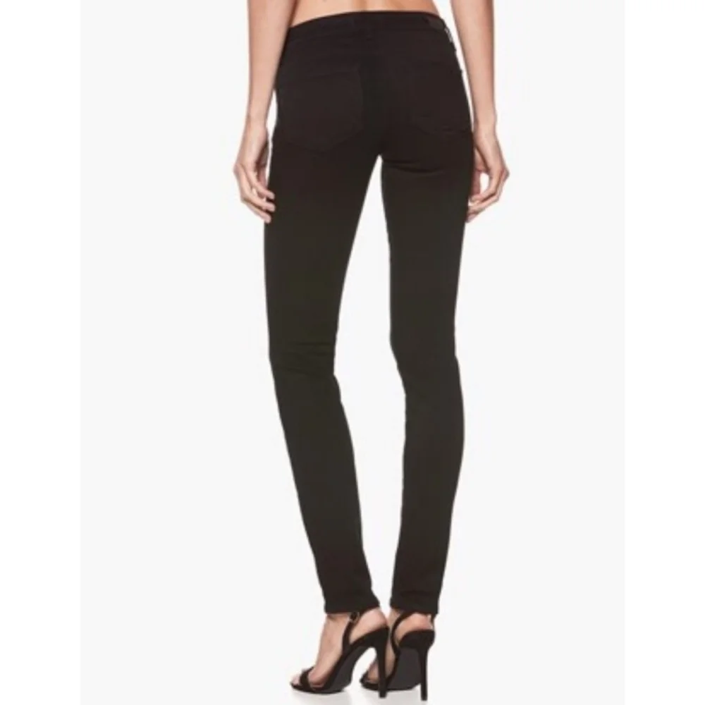 Paige Skyline Skinny Black Denim Jeans Women's Size Small 27 / 4 Everyday Basic